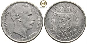1 krone 1917 Haakon VII. Kv.01