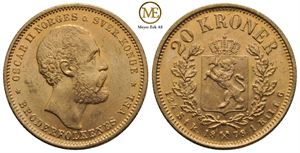 20 kroner 1878 Oscar II. Kv.01