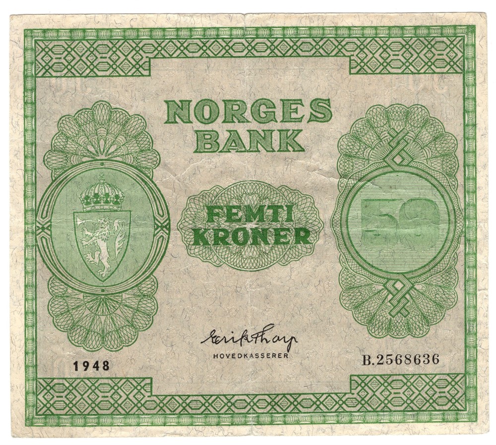 50 kroner 1948 B. Kv.1/1+
