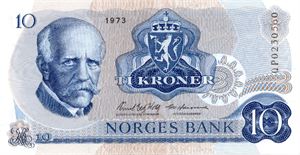 10 kroner 1973 QP erstatning