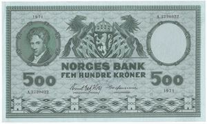 500 kroner 1971 A.3720022. Kv.0/01