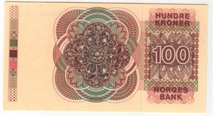 100 kroner 1977 erstatningssedel QG. EPQ 65 Kv.0