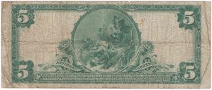 5 dollar 1902 Swedish American national bank. K.1-
