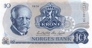 10 kroner 1978 HL erstatning