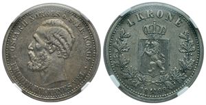 1 krone 1898 Oscar II. Kv.1+