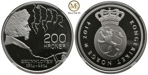 200 kroner 2014. Jubileum. PF 70 Ultra Cameo