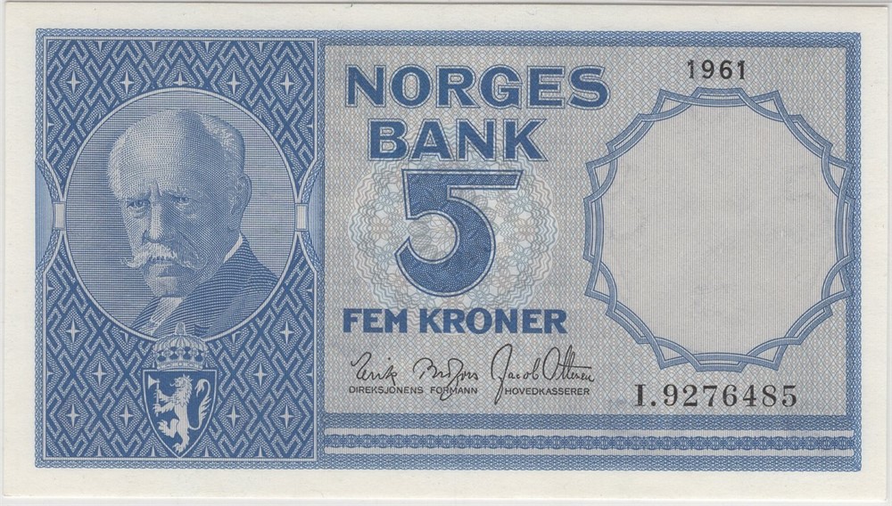 5 kroner 1961 I.9276485. 67 EPQ. Kv.0