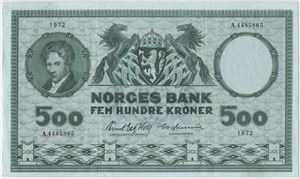 500 kroner 1972 A.4485865. Kv.1+