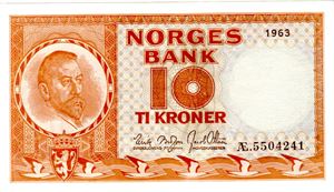 10 kroner 1963 Æ Kv.0/01