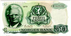 50 kroner 1973 E Kv.01