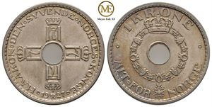 1 krone 1927 Haakon VII. Kv.0