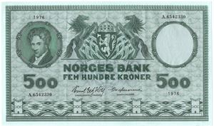 500 kroner 1976 A.6542330. Kv.01