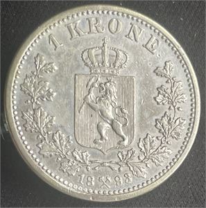 1 krone 1893 Kv.1+