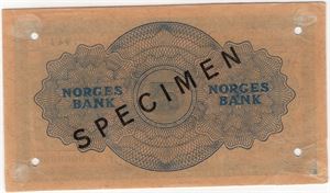 5 kroner 1947 X.0000000 Specimen. Kv.01