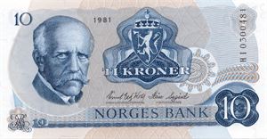 10 kroner 1981 HI erstatning