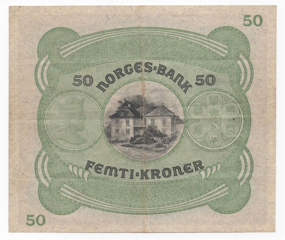 Norge 50 kroner 1936 B kv. 1