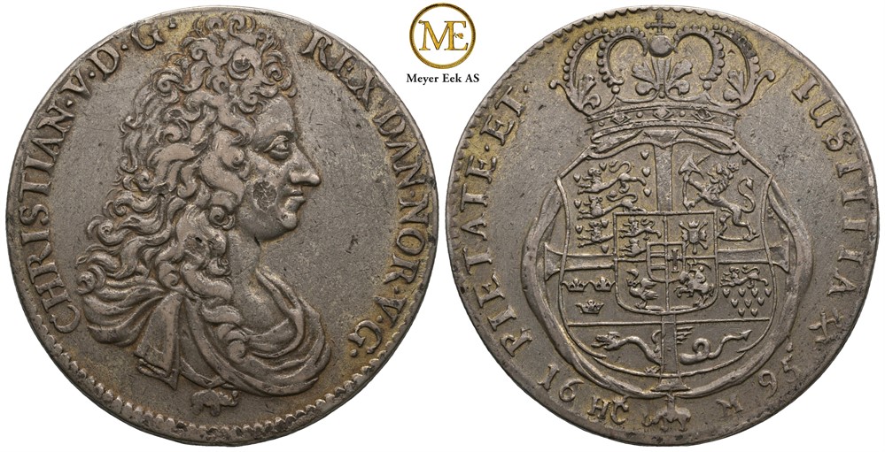 Speciedaler 1695 Christian V. Kv.1+