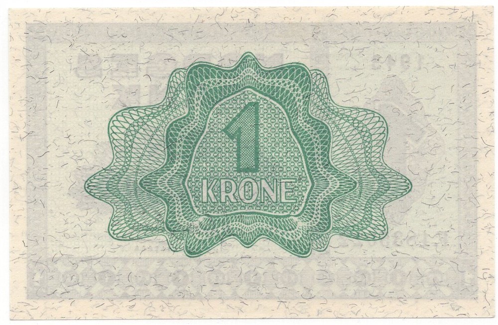 1 krone 1943 F.1835022. Kv.0