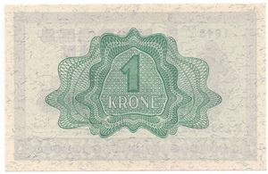 1 krone 1943 F.1835022. Kv.0