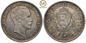 2 kroner 1913 Haakon VII. Kv.1+/01