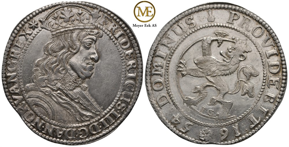 Speciedaler 1654 Frederik III. Kv.01