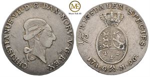 1/3 speciedaler 1796 IGM. Christian VII. Kv.1+