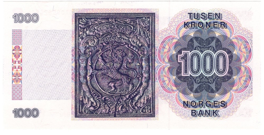 1000 kroner 1989 Kv.0