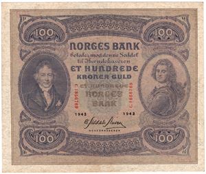 100 kroner 1943 C.1856769. Kv.01