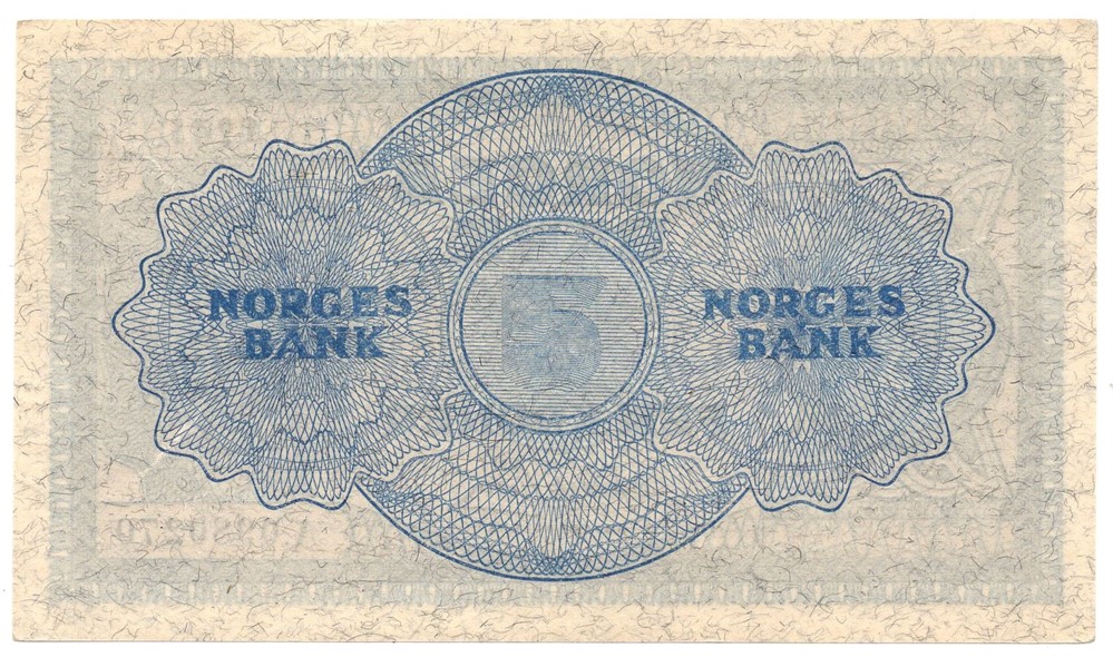 5 kroner 1945 A.0980270. Kv.0/01