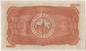 1000 kroner 1947 A.0490418. Kv.01