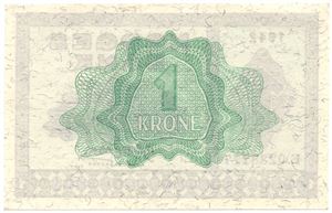 1 krone 1942 E.0238277. Kv.0