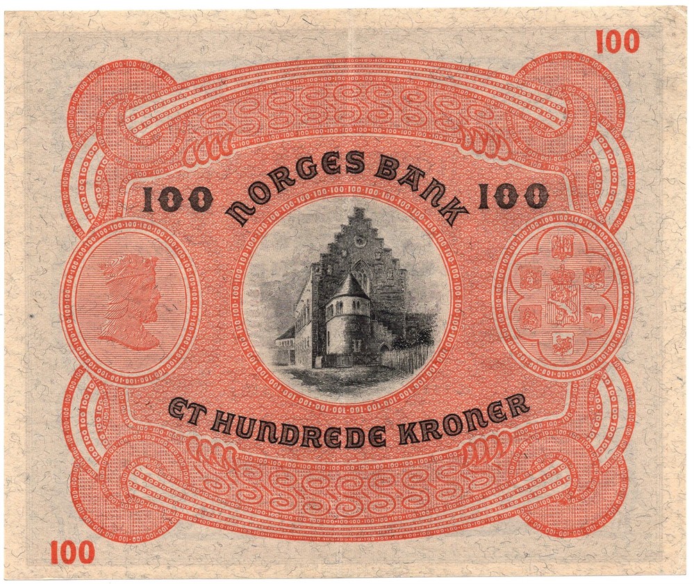 100 kroner 1935 B.0678943. Kv.01