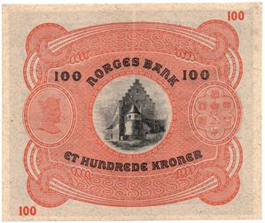 100 kroner 1935 B.0678943. Kv.01