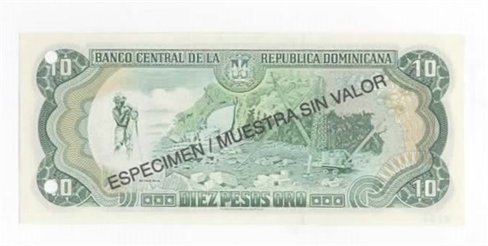 Den Dominikanske Republikk 10 peso Oro 1998 kv. 0