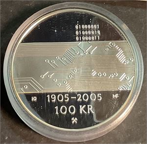100 års mynt sølv data proof