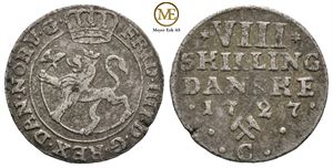 8 skilling 1727 Frederik IV. Kv.1