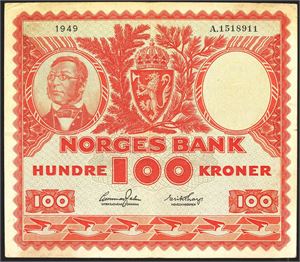 100 kr 1949A kv. 1