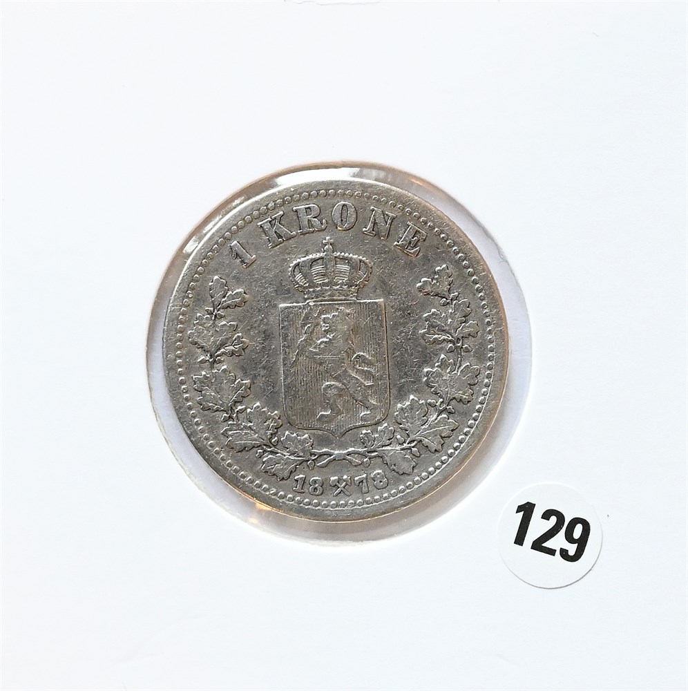 Norge 1 krone 1878 kv. 1-