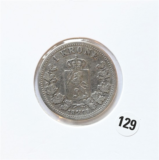 Norge 1 krone 1878 kv. 1-