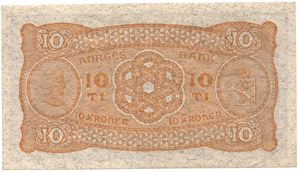 10 kroner 1927 N.4951937. Kv.0/01