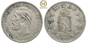 50 øre 1901 Oscar II. Kv.01