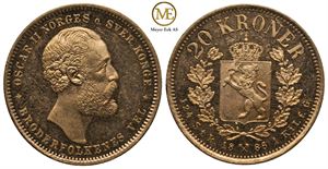 20 Kroner 1886 Oscar II. Kv.0