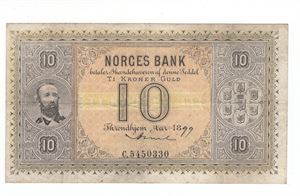 10 kroner1899 C.5450330. Kv.1/1+