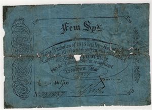5 Speciedaler 1827 type II. Kv.1-/2