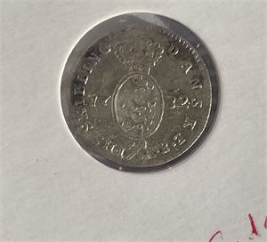 2 skilling 1782 m/Bauert stempel uhyre sjelden kvalitet Kv.0/01