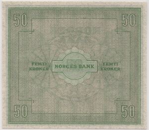 50 kroner 1945 A.1472288. 67 hos PMG. Kv.0