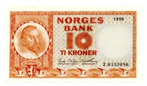 10 kroner 1958 Z 0-million erstatning