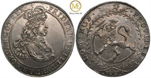 Speciedaler 1661 Frederik III. Praktfult eksemplar. Kv.0/01