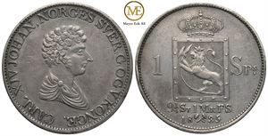 Speciedaler 1835 Carl XIV Johan. Kv.1+/01