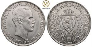 2 kroner 1917 Haakon VII. Kv.0